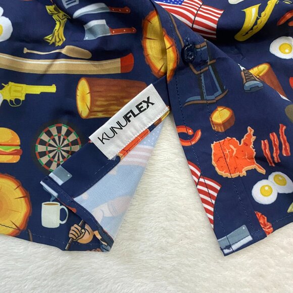 NWT RSVLTS Men's Parks And Recreation City Of Pawnee Button Up Shirt Size Large - Picture 8 of 12